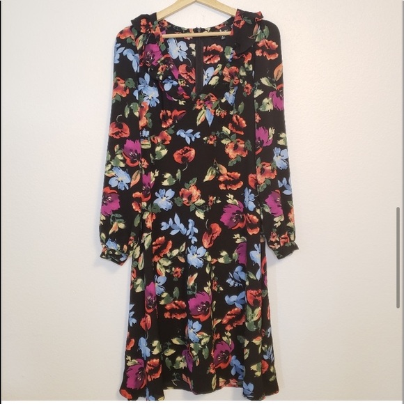❤️Lulu’s Beloved Blooms Floral Print MIDI Dress - Picture 5 of 8